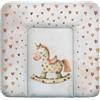 CEBA BABY Materassino fasciatoio morbido 75 x 72 cm - Tappetino fasciatoio per documenti solidi Basic, Oeko-Tex Standard 100 - Rocking Horse