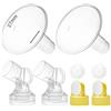 Nenesupply GentleFit - Pompa da 27 mm, compatibile con tiralatte Medela, non originale Medela, ricambio per pompe Medela in stile Symphony Swing compatibile con Medela Connector Medela Breastshield