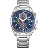 CITIZEN Orologio analogico al quarzo da uomo con cinturino in acciaio inox CA0459-79L, Blu, Bracciale