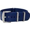 masar 18 to 24 mm Premium NATO Kit - Brushed Steel Buckle - Watch Straps - Fine Nylon