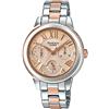 Casio Orologio Multi-quadrante Quarzo Donna con Cinturino in Acciaio Inox SHE-3059SPG-9AUER