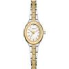 Cheetah Orologio da donna dorato piccolo da donna, analogico, vintage, ovale, con bracciale classico in acciaio inox, impermeabile fino a 3 atm, orologio da polso femminile, Argento, Oro, Bianco