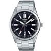 Casio Orologio da polso uomo MTP-VD02B-1EUDF quadrante nero, Nero, Bracciale