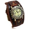 Vnook Orologio da polso punk for uomo Donna Orologio da polso hip-hop gotico vintage Orologio da polso con cinturino largo in pelle (Color : C)