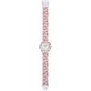 Hip Hop Orologio DONNA HEART & LOVE quadrante MONO-COLORE BIANCO movimento SOLO TEMPO - 3H QUARZO e CINTURINO SILICONE BIANCO HWU0976