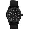 MWC Classic Covert Automatico Acciaio Nero Data Bianco Zaffiro Orologio Uomo