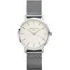 Rosefield Orologio da donna con bracciale in maglia di acciaio inossidabile color argento Tribeca 33mm