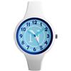 PRESTIGE & DELUXE Orologio da polso unisex Lowell one Kid Blu Unisex Napoli Cinturino bianco - Quadrante 34 mm bianco Blu