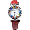 LE GEMME DI VENEZIA Orologio Donna watch in Vetro di Murano Murrina Millefiori (ROSSO)