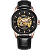 FORSINING Mens Orologi Meccanici Automatici Impermeabile Tourbillon Uomini Orologio Scheletro Auto Vento Sport Orologio Da Polso Moda Affari