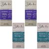 ZeroCal - Dalia Dalia Choc - Tavolette di cioccolato PREMIUM 4 x 70 gr | Senza Aggiunta di Zuccheri | Prodotto in ITALIA | BEAN TO BAR (Fondente (2x70gr) e Fondente-Nocciole (2x70gr))