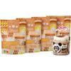 3Bears Overnight Oats I 4x400g di bustine di porridge vegano con avena integrale I Colazione deliziosa, per tutta la notte in frigorifero I Porridge per la colazione senza zucchero