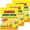 Haribo Zenzero-Limone, Caramelle Gommose alla Frutta, Bonbon, 3 Sacchetti da 175g