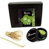 Samsara Kit Matcha Cerimoniale Grado IMPERIALE Premium | Raccolto a Mano in Giappone a YAME Fukuoka, Macinato a Pietra | NO Cottura Vapore | Testato EGCG | NO Glutine | NO Additivi (KIT MATCHA 25G)