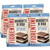 CAIYA 4x Fiorentini Quadrotti di Riso Mini Cialde di Riso Ricoperte di Cioccolato al Latte Senza Glutine (Gluten Free) 80g