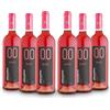ALTERNATIVA Rosato Dry Analcolico 0.0% - Dealcolato Italiano Senza Alcol | Ideale per Celebrazioni e Regali - Confezione da 6 Bottiglie da 750ml Alcool Free