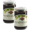 Agritur - Preparato a base di Frutta Bio Mostarda Bolognese, con Zucchero di Canna, Naturale e Gustosa, Ideale per Colazione, Dolci e Yogurt, Pack 2×360 g