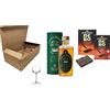 Zeus Party Cofanetto Degustazione Grappa -SIBONA- con due confezioni di Sfoglie di Purissimo Cioccolato Perugina Fondente 70% e Arancia più Bicchiere Napoleon in vetro (Botti da Madeira)