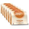 Senseo - Cialde per cappuccino al caramello, caffè aromatizzato con sapore di caramello, nuovo design, 6 confezioni da 8 cialde