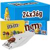 Eurocali M&M's Crispy Confetti con Riso Soffiato Ricoperti di Cioccolato al Latte Box da 24 Bustine di Praline Croccanti da 36g Ognuna + Mazzo Carte da Gioco