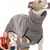 Generic Maglione in pile con levrieri, felpa per cani, abbigliamento per cani Whippet, calda felpa per cani con levrieri italiani, felpa traspirante per cuccioli, per uso quotidiano