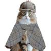 Generico Mantello Per Cani,Vestito Da Cosplay Regolabile Per Animali Domestici | Set Mantello con Cappello per Halloween per Cani,Per Cuccioli Gatti Taglie Medie Grandi Natale Carnevale Accessorio Per Foto