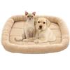 GGoty Morbido materasso per cani di piccola taglia, caldo pile cuscino per animali domestici, lavabile, antiscivolo, per cuccioli e gatti (60 x 50 cm, beige)