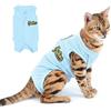 PAIDEFUL Tuta da Recupero per Gatti Recovery Suit Body Post-Operatori per Cani Coni alternativi Vestiti Gatto per Pulizia della Pelle Ferite Impedire Cura Leccata Dopo l'uso Chirurgico Malattie M