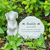 Generic JHB Personalizzato Cane Angelo Memorial Incisione di Pietra Pet Dog Memorial Grave Marker Statua Cane Cimitero Pietra funebre Cane Tombstone Loss Dog Regali Memorial
