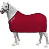 Horses, Coperta Cavallo in Pile Basic Pony, di Ottima Fattura, Utile per Proteggere il Pony dagli Sbalzi di Temperatura, dalla Pioggia e dagli Insetti, Rosso 100 cm