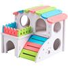 YPREWY Casetta in plastica per criceti, in PVC, per piccoli animali domestici, nascondiglio per gerbilli, cincillà, porcellini d'India, piccoli animali