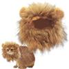 Genérico Criniera Di Leone per Cane - Costumi Divertenti di Halloween per i Gatti | Cappello Realistico con Orecchie Regolabili per Accessorio Cosplay Coniglio O Gattino