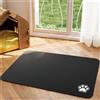 Hearda Tappetino Ciotola Cane Assorbente, Tappetino per Cane Cibo Tappetini Sottociotola per Cani Tappetino Antiscivolo Ciotole Gatto Tappetino sotto Ciotola Cani (60x90cm,Nero Q)