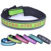 Handimake Collare per animali domestici personalizzato con nome e numero di telefono personalizzati, collare in nylon ricamato per cuccioli di taglia piccola, media e grande, con incisione laser
