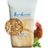 Leimüller Mangime Anti-Stress per Galline 25 kg - Muesli con Melissa & Magnesio - Contro Aggressività & Beccaggio - Naturale Austria Senza OGM