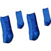 Generic 4 Pezzi Protezione per Le Gambe per Stivali da Cavallo Accessori per L'equitazione Coprigambe Set per Avvolgere Le Gambe Equitazione Allenamento All'a, Blu, l