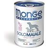 Monge Monoproteico Solo Maiale Alimento Umido per Cani 12 X 400gr
