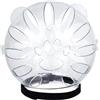 HoveeLuty Museruola a bolle per gatti, 10 x 10 x 12,7 cm, traspirante, in PET trasparente, con nastro di fissaggio, copertura per la testa anti-leccare e anti-morso per toelettatura, casco per animali domestici