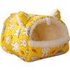 Generic Piccola casetta per criceti - Letto per conigli, grotta per , salvaspazio, per piccoli animali domestici, comoda cuccia per conigli, gerbilli, furetti e criceti, 3 misure
