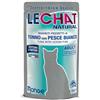 Magazzini GM Monge LeChat Natural Adult Pezzetti di Tonno Cotti a Vapore, Alimento Complementare Umido per Gatti Adulti con Omega-3 Naturali, Ricetta Superpremium, Alta Appetibilità (6, Tonno con Pesce Bianco)