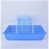 Pet's Solution - Gabbia per Coniglio Nano e Piccoli Roditori, con Portafieno e Doppia Apertura - Blu 64x36x35,5h cm