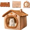 Doiyislem Cuccia Per Gatti Da Interno - Con Cuscinos Imbottito Rimovibile E Lavabile, Cuccia Per Gatti Morbida E Calda, Confortevole Cuccias Per Cani, Per Camera Da Letto, Soggiorno, Balcone, Cane, Gatto