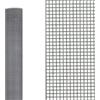 acquaverde | Rete Quadra Protettiva Argento h. 1 Mt, in Plastica, Maglia 10x10 mm, Protezione per Balcone, Recinzioni, Giardino, Cancello con Fascette - Ideale per Barriera Gatti, Cani (1x10 mt)