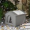 Aiwdeyi casa per gatto inverno, nicchia per esterno isolato inverno, cappello per con cottage, nicchia per resistente per cani, gatti, conigli