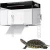 Generico Turtle Basking Dock - Piattaforma di rettili acquatica con coperchio, habitat del recinto | Tank Turtle Turtle Resting Land per l'osservazione della terrapina, gabbia semi-acquatica per l'uso del rist