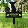 AGEUIRPOD Targa Commemorativa Personalizzata in Metallo per Animali Domestici con Testo/ Nome/Data, Commemorativo per Cani Defunti, Lapide Personalizzata per Cane Gatto, Giardino DecorazioneTombale Animali