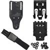 AOTUMUT Kit sistema di bloccaggio rapido, con cinturini per fondina, piattaforma con passante per cintura a gamba tesa (20 cm) Base adattatore QLS 22 19