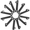 Tsudoku 12 Pezzi di Manicotto Estensione Supporto Parafango Bicicletta per Parafango da 20/24/26 Pollici per Asta di Collegamento Parafango Bicicletta