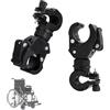 FUSONGQINTANG 2 Pezzi Supporto per Torcia Clip daTorcia da Bicicletta Torcia per Bicicletta Girevole a 360 per Mountain Bike e Bicicletta Supporto Luce LED Fotocamera D'azione