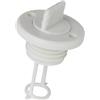 SZLIFE Tappo di Scarico della Barca del Filo dello Scafo Adatto da 1 Pollice per scarichi di Ricambio Accessorio Leggero 6,6x4,3 cm Nylon di Ricambio, Bianco